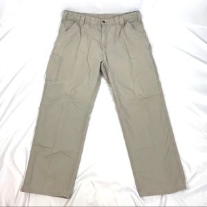 Carhartt b151 dungaree khaki work pants 38x32